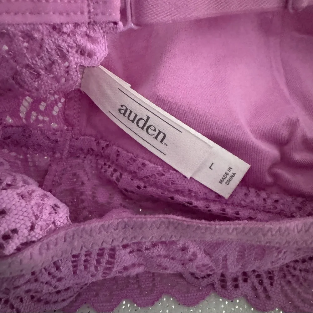 AUDEN Mauve Lightly Lined Crossback Bralette - Picture 5 of 7